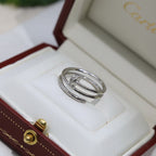 [sparkle Jewelery]JUSTE RING 4.8MM HALF DIAMOND