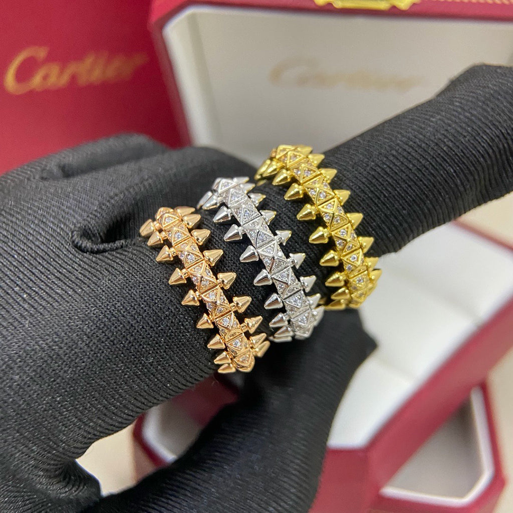 [sparkle Jewelery]CLASH 6.4MM SMALL FULL DIAMOND RING