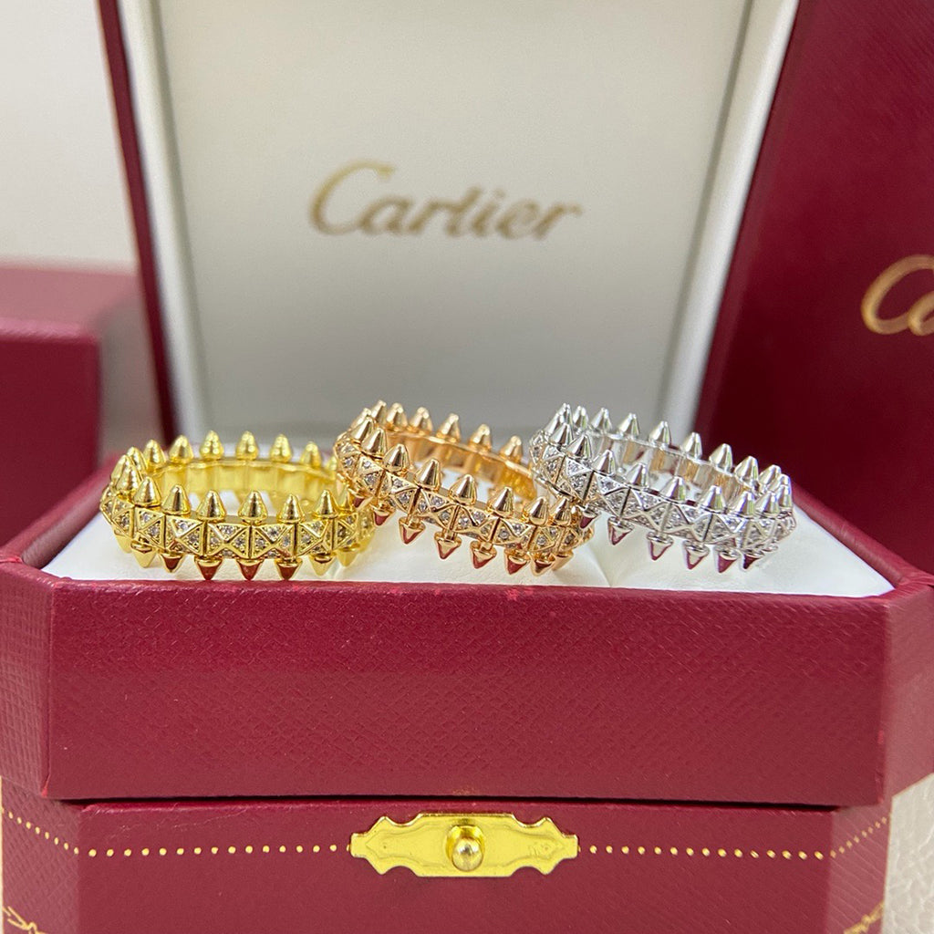 [sparkle Jewelery]CLASH 6.4MM SMALL FULL DIAMOND RING