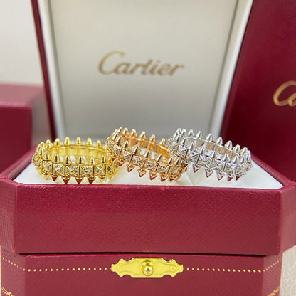 [sparkle Jewelery]CLASH 6.4MM SMALL FULL DIAMOND RING