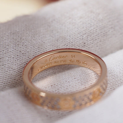 [sparkle Jewelery]LOVE RING 4.0MM DIAMOND PAVED
