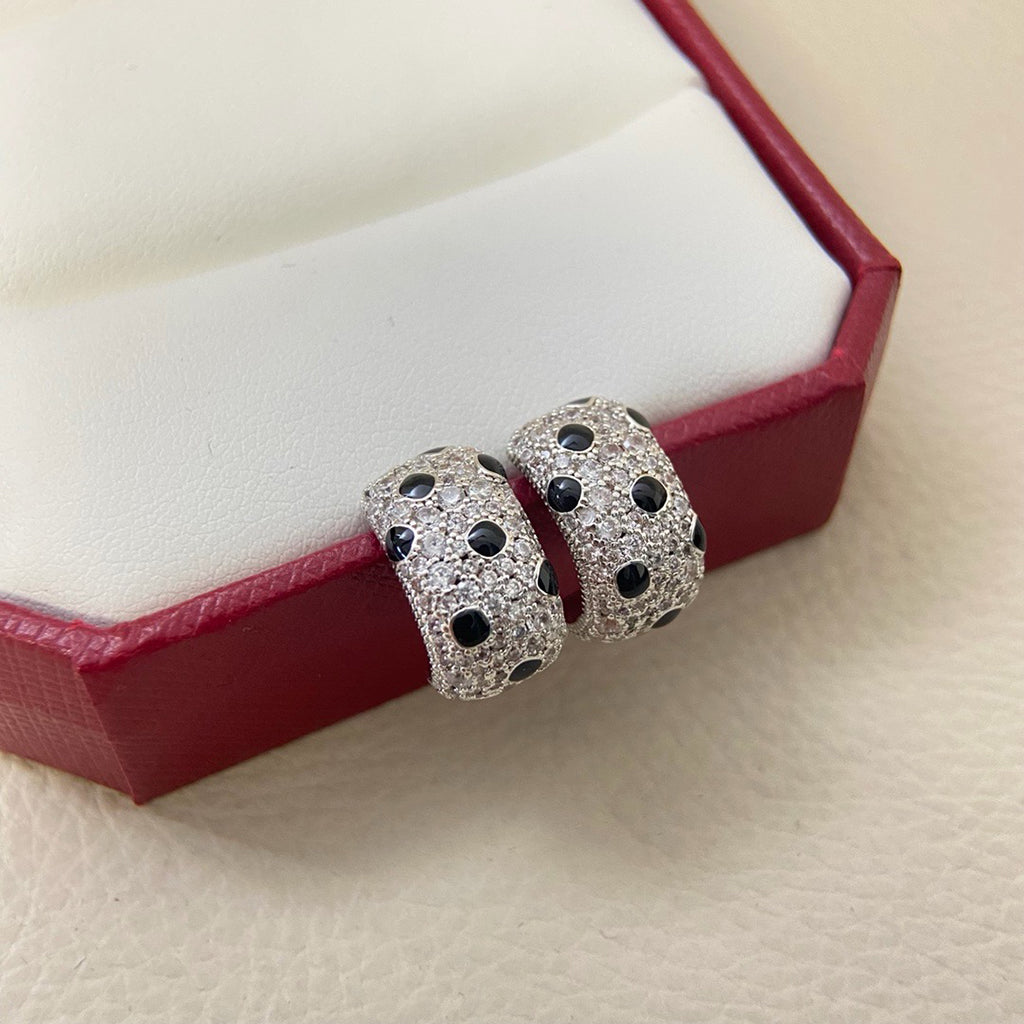 [sparkle Jewelery]PANTHERE MINI FULL DIAMOND EARRINGS