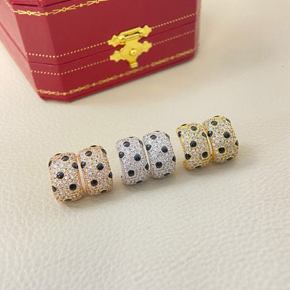 [sparkle Jewelery]PANTHERE MINI FULL DIAMOND EARRINGS