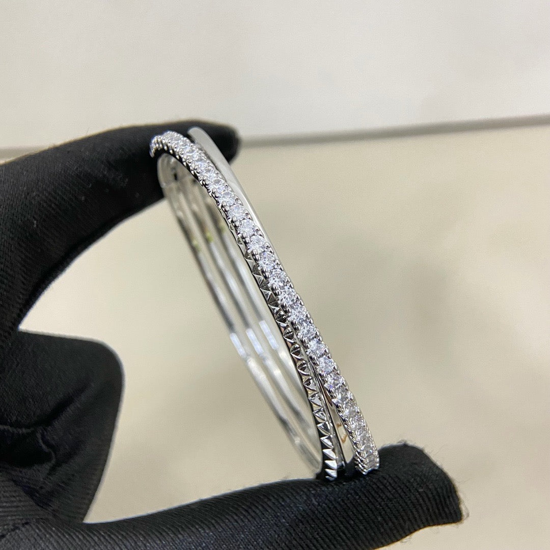 [sparkle Jewelery]ETINCELLE HALF-PAVED DIAMOND BRACELET