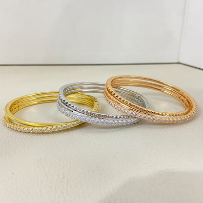 [sparkle Jewelery]ETINCELLE HALF-PAVED DIAMOND BRACELET