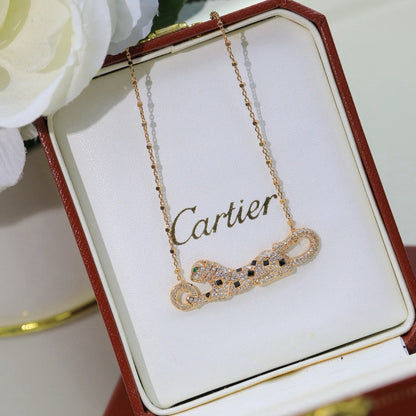 [sparkle Jewelery]PANTHERE PAVED DIAMOND NECKLACE