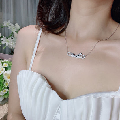 [sparkle Jewelery]PANTHERE PAVED DIAMOND NECKLACE