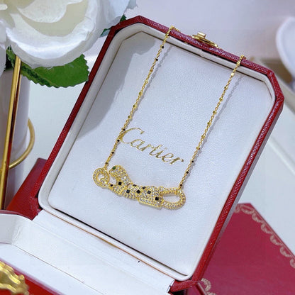 [sparkle Jewelery]PANTHERE PAVED DIAMOND NECKLACE