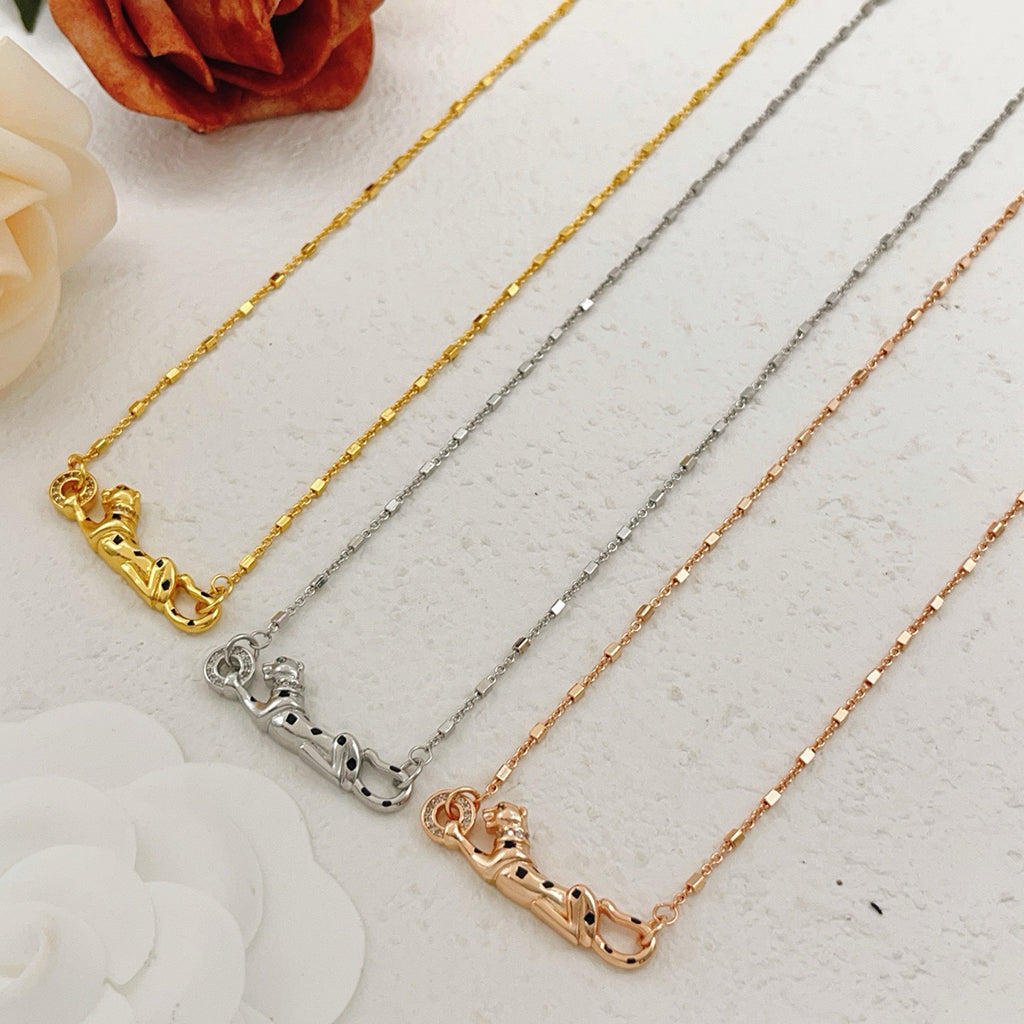 [sparkle Jewelery]PANTHERE FULL DIAMOND NECKLACE