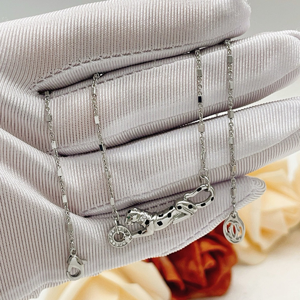 [sparkle Jewelery]PANTHERE FULL DIAMOND NECKLACE
