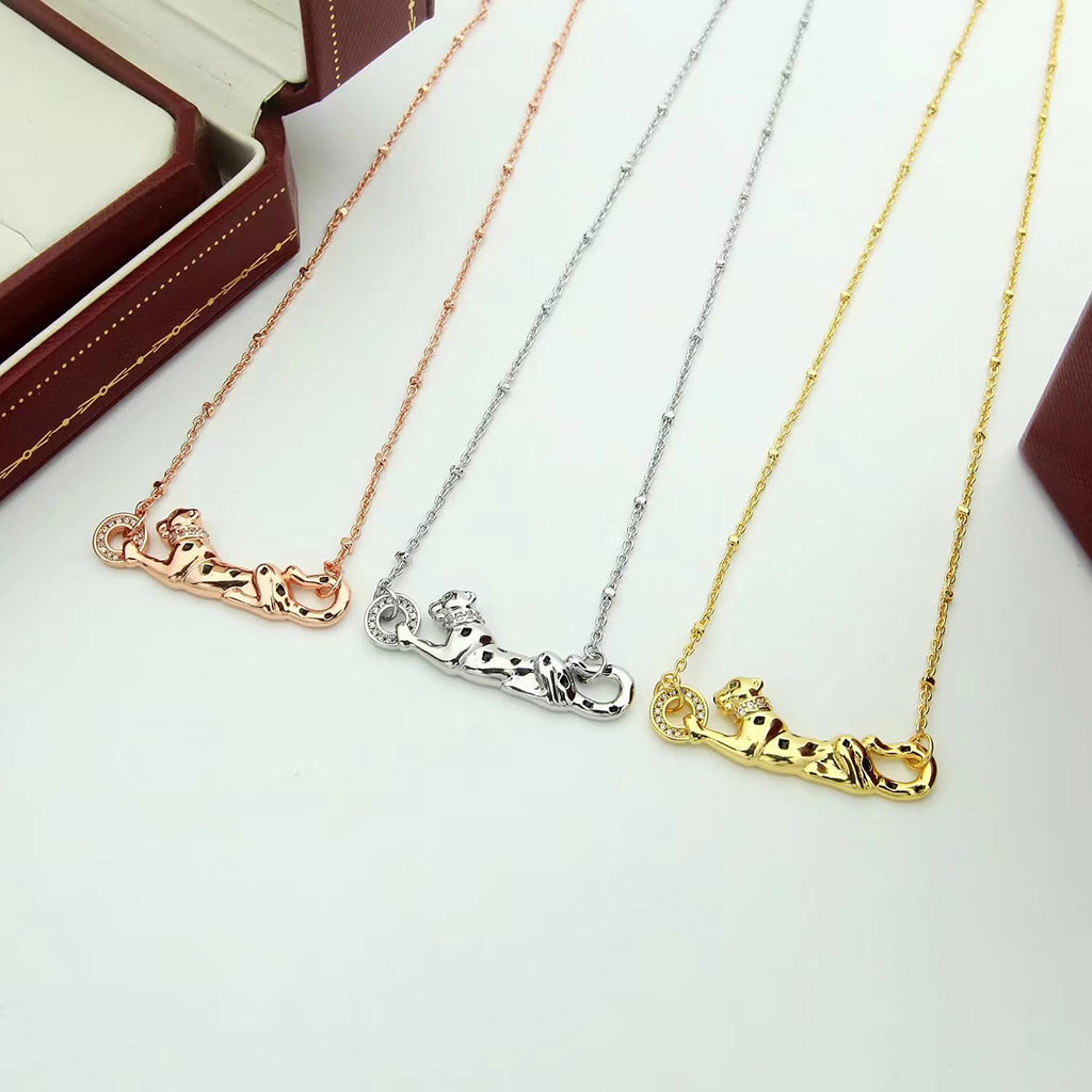 [sparkle Jewelery]PANTHERE FULL DIAMOND NECKLACE