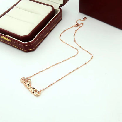 [sparkle Jewelery]PANTHERE FULL DIAMOND NECKLACE