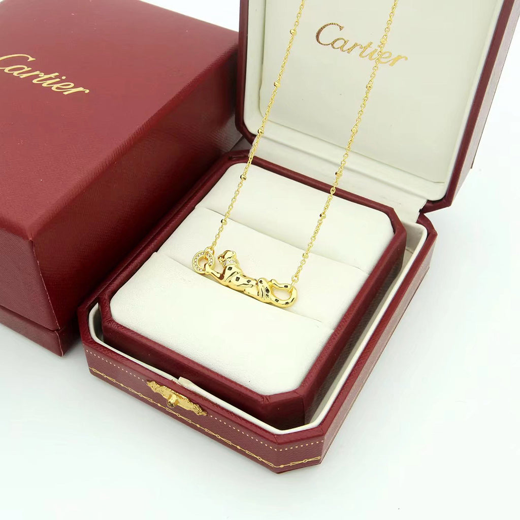 [sparkle Jewelery]PANTHERE FULL DIAMOND NECKLACE