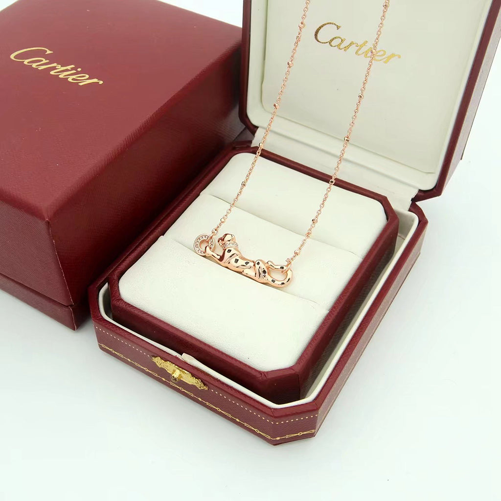 [sparkle Jewelery]PANTHERE FULL DIAMOND NECKLACE