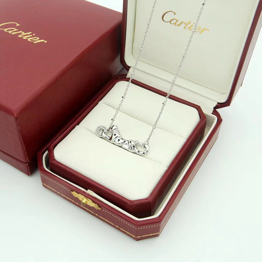 [sparkle Jewelery]PANTHERE FULL DIAMOND NECKLACE