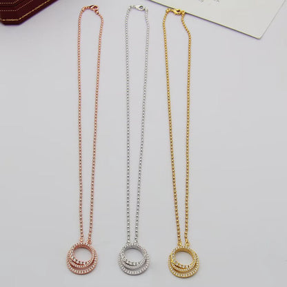 [sparkle Jewelery]ETINCELLE  FULL DIAMOND NECKLACE