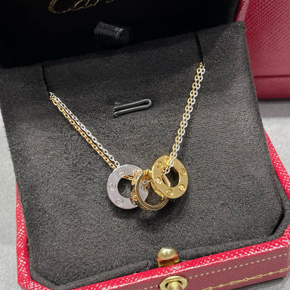 [sparkle Jewelery]LOVE 6 DIAMOND PENDANT NECKLACE