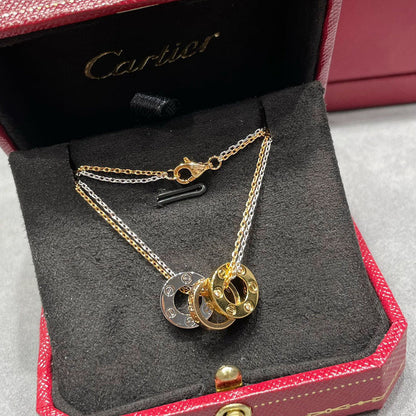 [sparkle Jewelery]LOVE 6 DIAMOND PENDANT NECKLACE