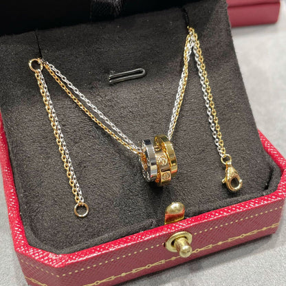 [sparkle Jewelery]LOVE 6 DIAMOND PENDANT NECKLACE