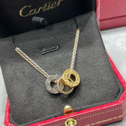 [sparkle Jewelery]LOVE 6 DIAMOND PENDANT NECKLACE