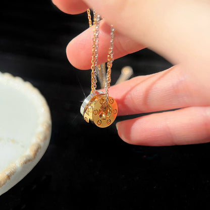 [sparkle Jewelery]LOVE 6 DIAMOND PENDANT NECKLACE