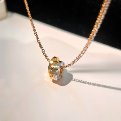 [sparkle Jewelery]LOVE 6 DIAMOND PENDANT NECKLACE