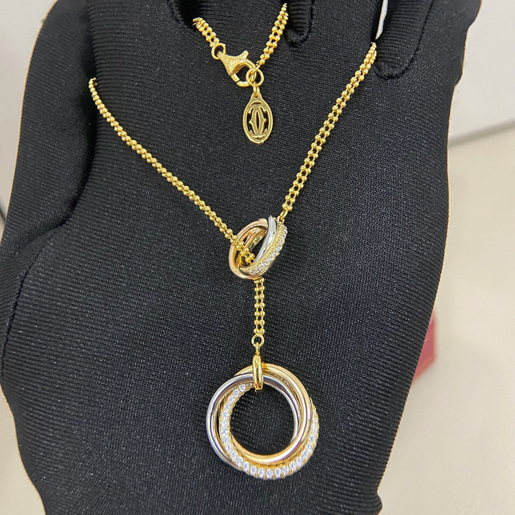 [sparkle Jewelery]TRINITY DIAMONDS NECKLACE