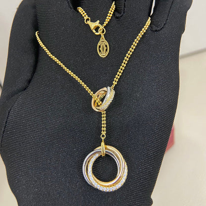 [sparkle Jewelery]TRINITY DIAMONDS NECKLACE
