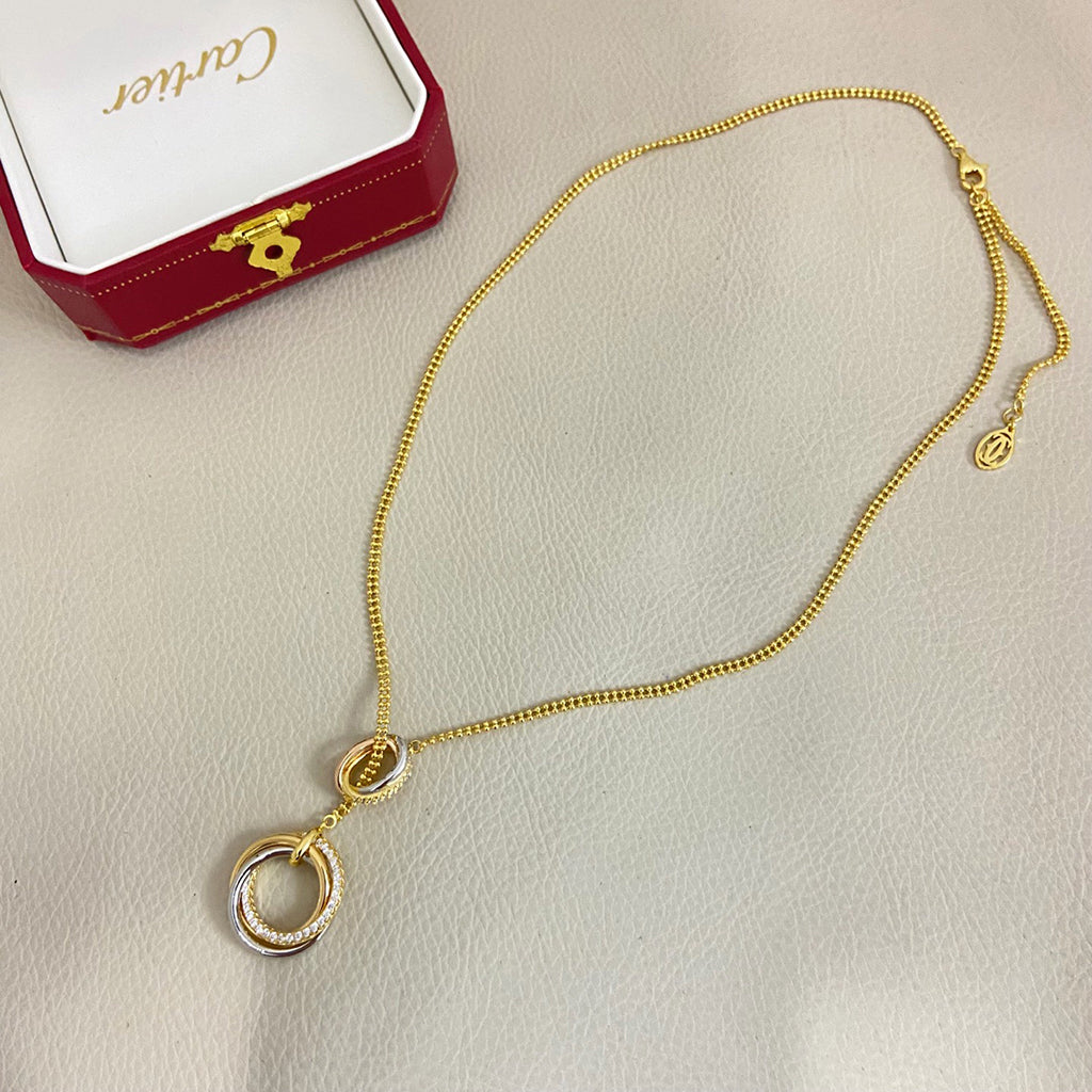 [sparkle Jewelery]TRINITY DIAMONDS NECKLACE