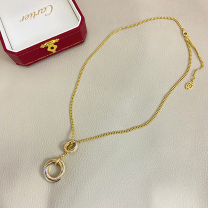 [sparkle Jewelery]TRINITY DIAMONDS NECKLACE