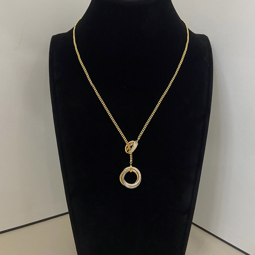 [sparkle Jewelery]TRINITY DIAMONDS NECKLACE