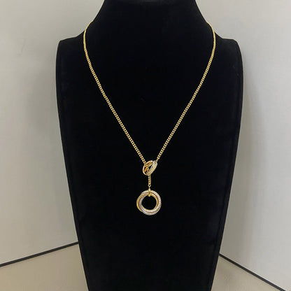 [sparkle Jewelery]TRINITY DIAMONDS NECKLACE