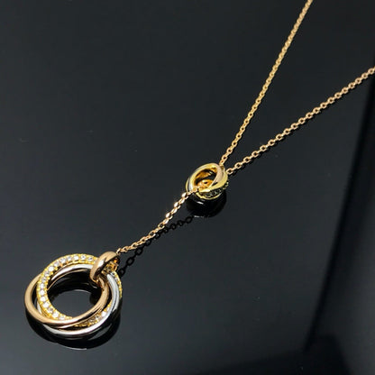 [sparkle Jewelery]TRINITY DIAMONDS NECKLACE