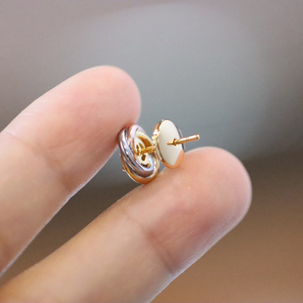 [sparkle Jewelery]TRINITY STUD DIAMOND EARRINGS