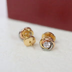 [sparkle Jewelery]TRINITY STUD DIAMOND EARRINGS