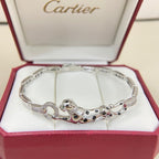 [sparkle Jewelery]PANTHERE HALF DIAMOND ON CHAIN BRACELET
