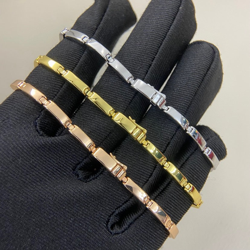 [sparkle Jewelery]PANTHERE HALF DIAMOND ON CHAIN BRACELET