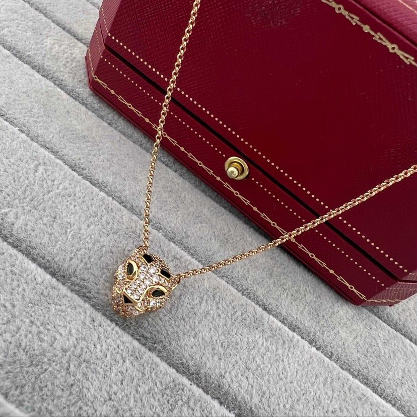 [sparkle Jewelery]PANTHERE FULL DIAMOND NECKLACE
