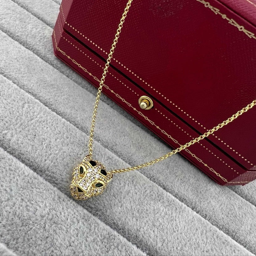 [sparkle Jewelery]PANTHERE FULL DIAMOND NECKLACE