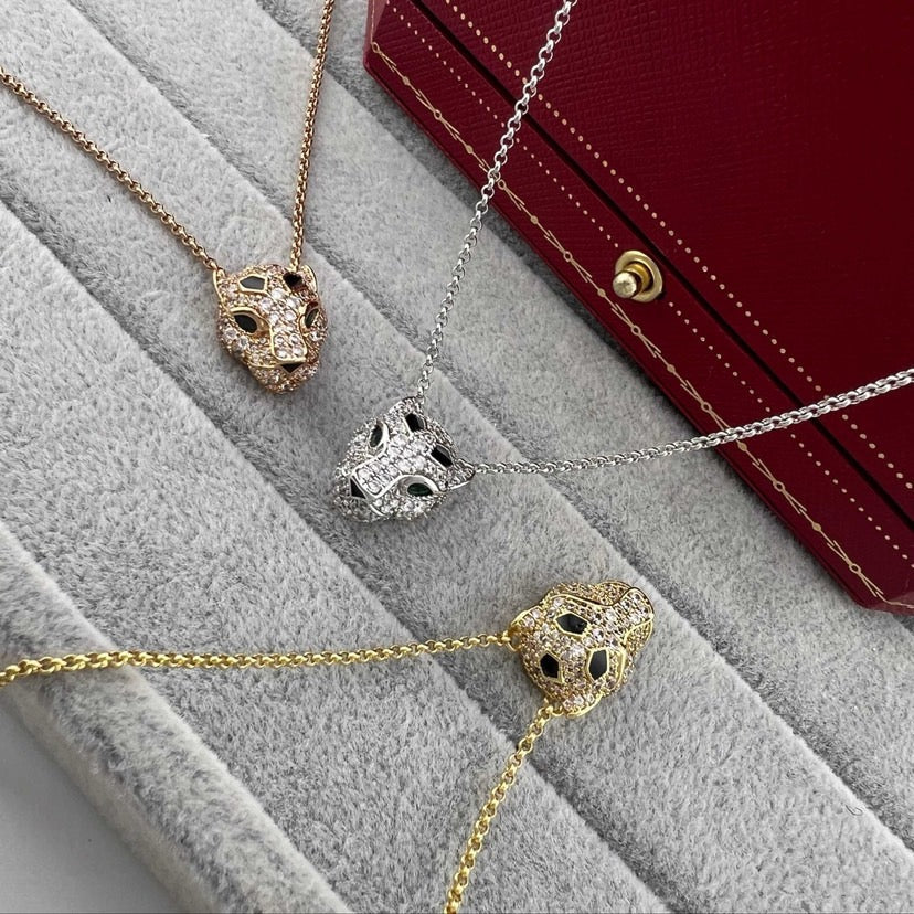[sparkle Jewelery]PANTHERE FULL DIAMOND NECKLACE
