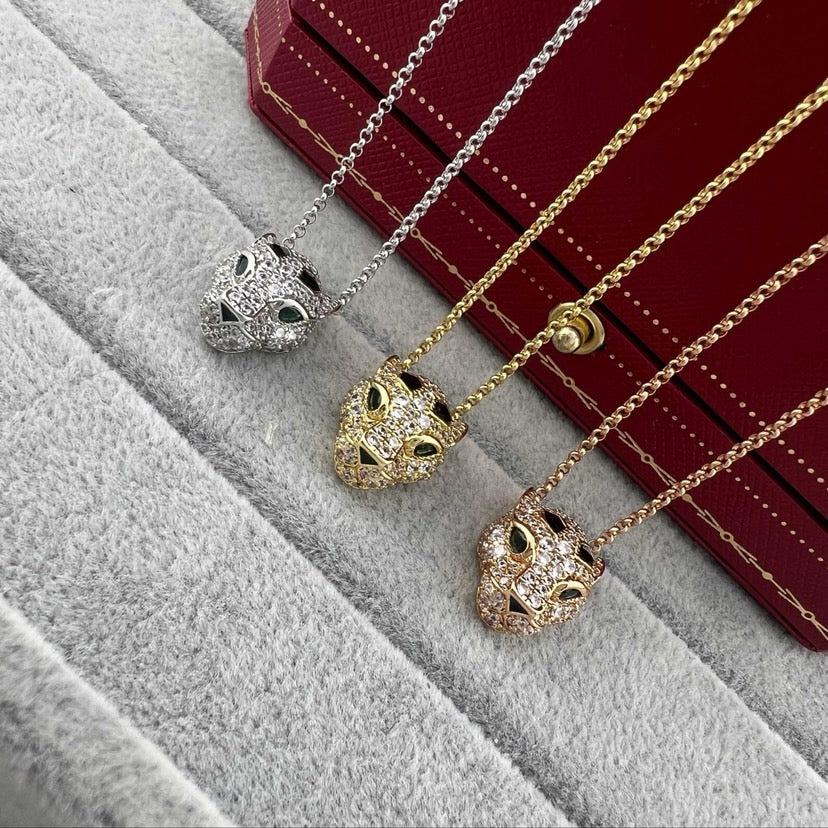 [sparkle Jewelery]PANTHERE FULL DIAMOND NECKLACE
