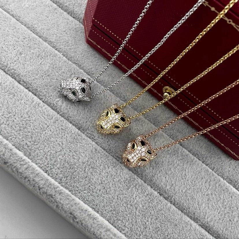 [sparkle Jewelery]PANTHERE FULL DIAMOND NECKLACE