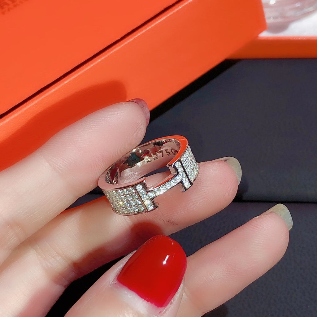 [sparkle Jewelry ]H RING FULL DIAMOND
