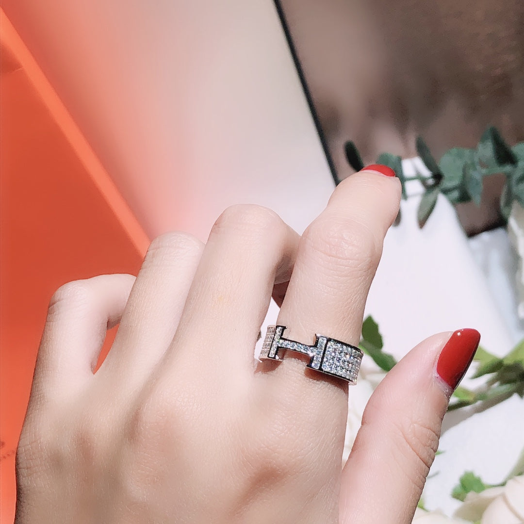 [sparkle Jewelry ]H RING FULL DIAMOND