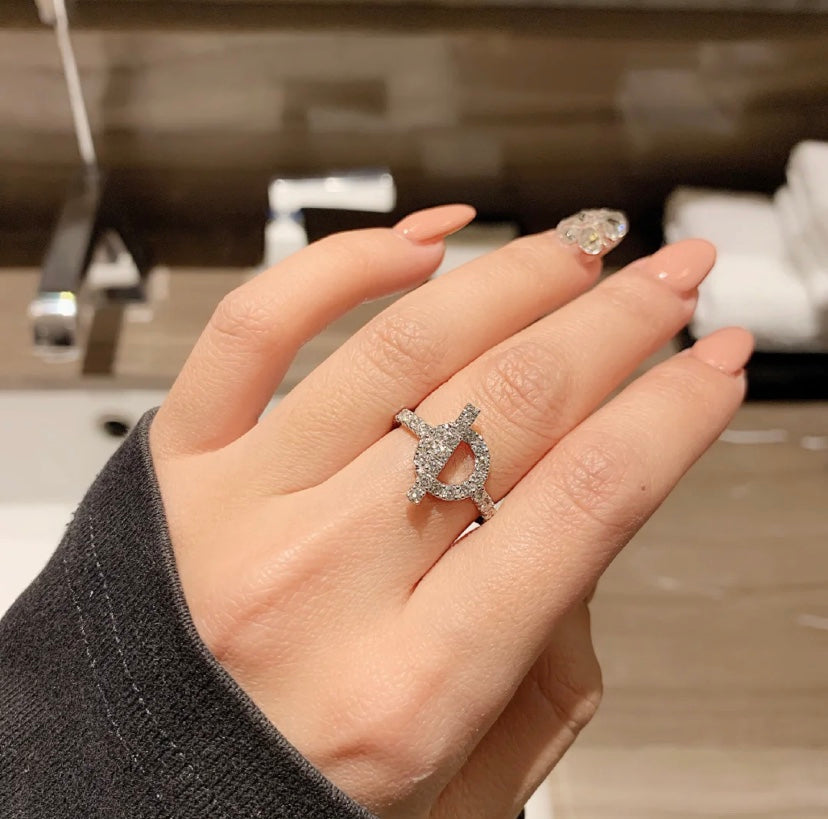 [sparkle Jewelry ]ECHAPPEE RING SILVER DIAMOND