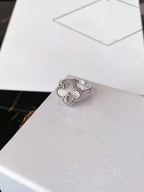 [sparkle Jewelry ]CLOVER SILVER RING