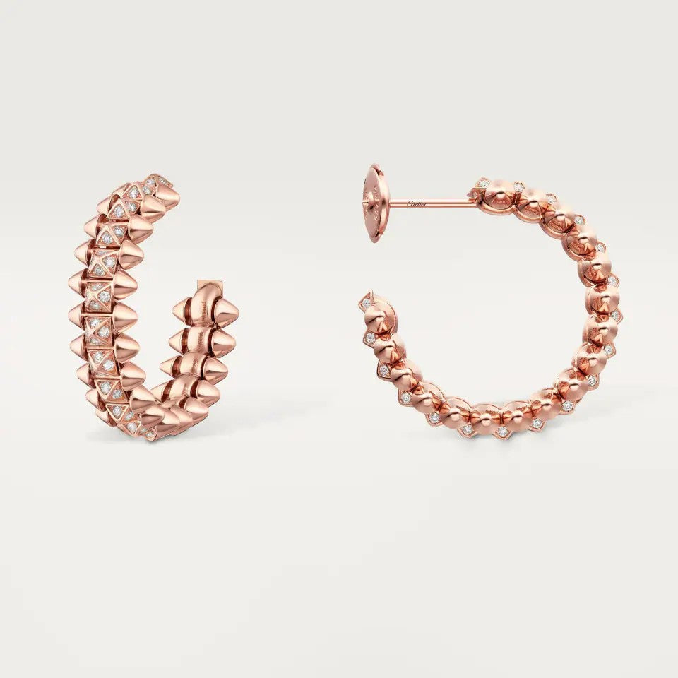 [sparkle Jewelery]CLASH 6.4MM FULL DIAMOND SMALL EARRINGS