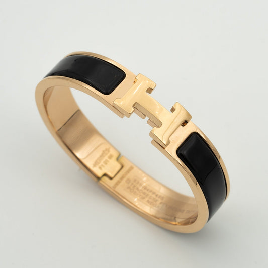 [Sparkle]H BLACK BRACELET