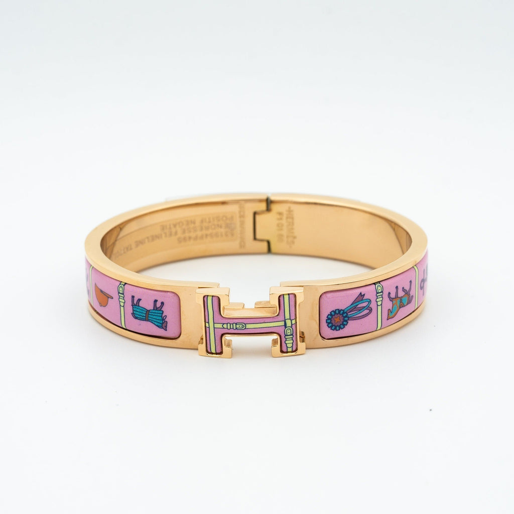 [sparkle Jewelry ]H PINK GOLD BRACELET PINK CERAMIC