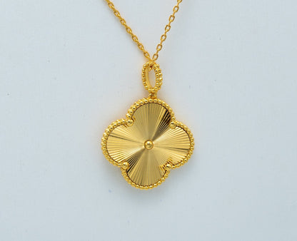 [sparkle Jewelry ]CLOVER 25MM PEDANT NECKLACE GOLD